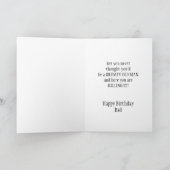 Fun Dog Grumpy Old Man Card Kaart (Binnen)