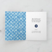 Fun Dog Paw Script JOY Modern Feestdagen Kaart (Binnen)