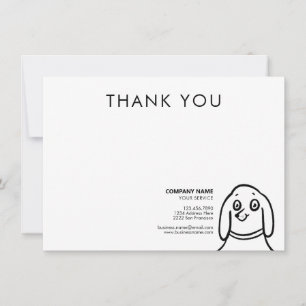 Fun Dog Pet Care Service - Hartelijk dank voor uw  Notitiekaartje