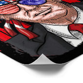 Fun Donald Trump Ultra Maga King th of Juli USA Poster (Hoek)