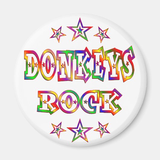 Fun Donkeys Rock Magneet (Voorkant)