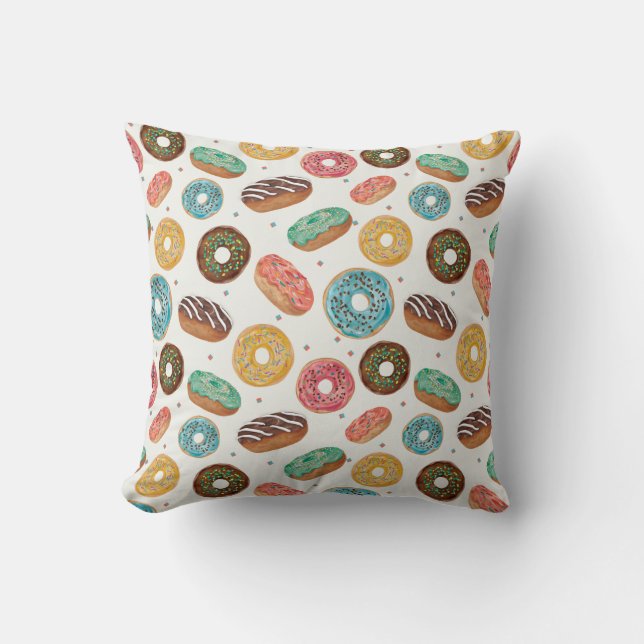 Fun Donut Print Pillow Kussen (Voorkant)