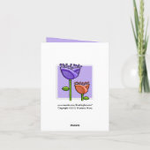 Fun Doodle Flowers Merci orange violet (Dos)
