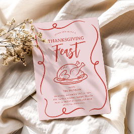 Fun Doodle Thanksgiving Feest Kaart