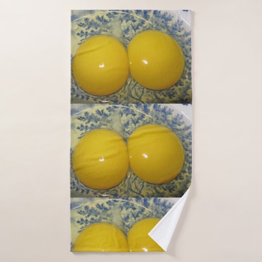 Fun Double Yolked Chicken Egg Bad Handdoek (Badhanddoek)