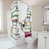 Fun Douche rideau pour livre et Amoureux de les ch (En situation)