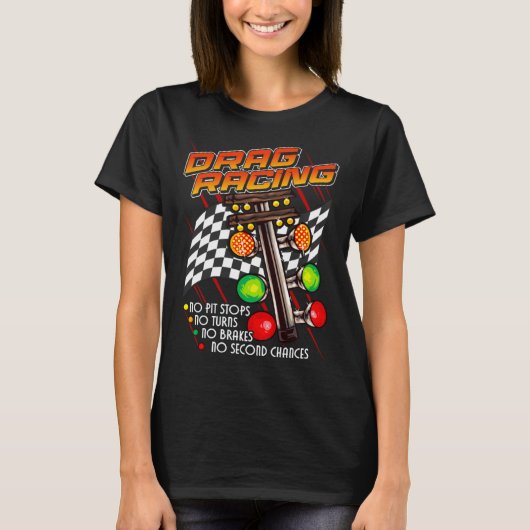 FUN DRAG RACING Auto Car Event T-shirt (Voorkant)