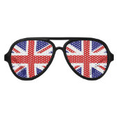 Fun drapeau britannique lunettes | teintes Union J (Devant)
