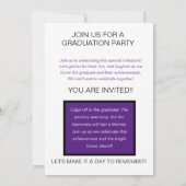 Fun Drive By Party 2020 Afstuderen aangekondigd Aankondiging (Achterkant)