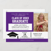 Fun Drive By Party 2020 Afstuderen aangekondigd Aankondiging (Voorkant / Achterkant)