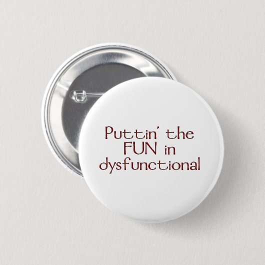 Fun Dysfunctionele Button (Voorkant /achterkant)