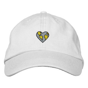 Fun Earth Heart Embroided Icon Geborduurde Pet