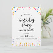 Fun & Editable Birthday Invitation – Custom Party  (Debout devant)