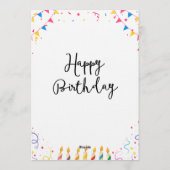 Fun & Editable Birthday Invitation – Custom Party Kaart (Achterkant)