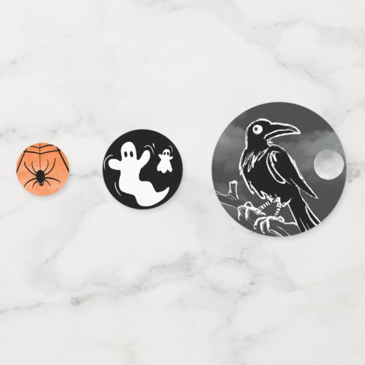 Fun éffrayant confetti d'Halloween (Derrière)