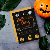 Fun éffrayant Halloween party Invitation