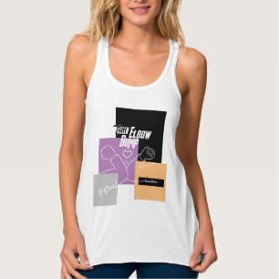 Fun Elbow Bump Handshake, Sociale Afstand Tanktop