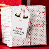 Fun Elf Legs Cadeaulabel
