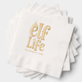 Fun "Elf Life" Fête de Noël (Insitu (empilé))