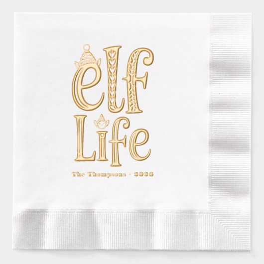 Fun "Elf Life" Fête de Noël (Recto)