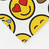 Fun Emoji Pattern Emotion Facets Fleece Deken (Hoek)