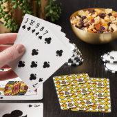 Fun Emoji Pattern Emotion Facets Pokerkaarten (Insitu)