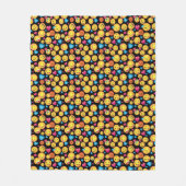 Fun Emoji Print Fleece Blanket (Voorkant)