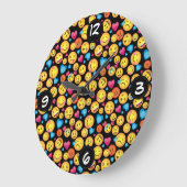 Fun Emoji Wall klok (Hoek)