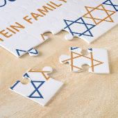Fun en Elegant Blue en Gold Happy Passover Legpuzzel (Zijkant)