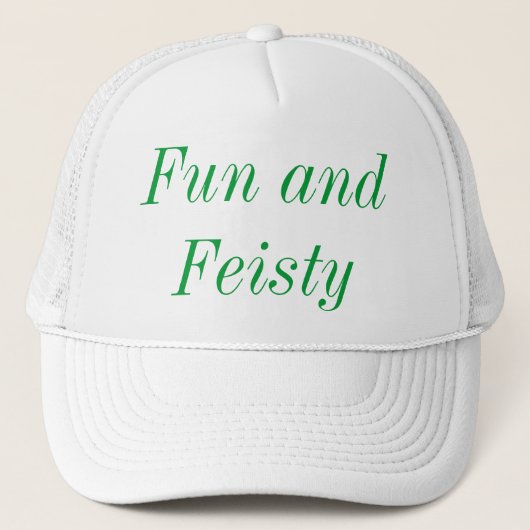 Fun en Feisty Cool Sassy Description Gezegde Trucker Pet (Voorkant)