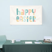 Fun en Funky Typography Easter Design Spandoek (Beurs)