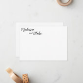 Fun- en kaasbriefkaarten notitiekaartje (Voorkant / Achterkant in situ)