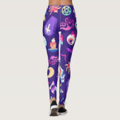 Fun en Spooky Halloween Pattern Leggings (Achterkant)