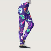 Fun en Spooky Halloween Pattern Leggings (Rechts)