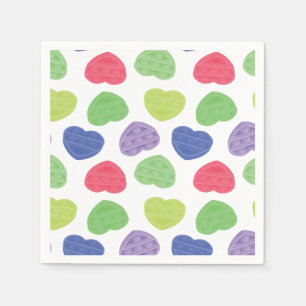 Fun en Trendy Poppit Pop-it harten design Servet
