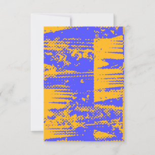 Fun en Vibrant Blank Invitation Kaart