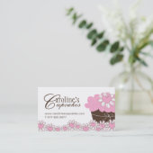 Fun en Whimsical Cupcake | Bakkerij-Visitekaartje Visitekaartje (Staand voorkant)