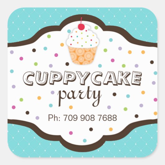 Fun et Whimsical boulangerie Étiquettes | Stickers (Devant)