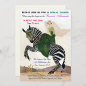 Fun Exotic Bridal Shower Invitations Kaart (Voorkant / Achterkant)