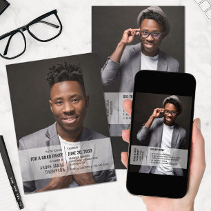 Fun facts 2 foto afstuderen aankondiging uitnodigi