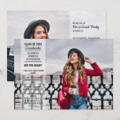 Fun facts 2 foto moderne studentenopleiding kaart (Voorkant / Achterkant)