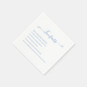 Fun Facts | Blue Wedding Napkins Servet (Hoek)