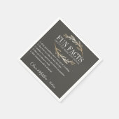 Fun Facts Gold Botanical Personalized Servet (Hoek)