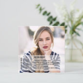 Fun facts graduation faire-part 2 photo moderne (Debout devant)