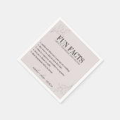 Fun Facts Modern Flora op persoonlijke titel Servet (Hoek)
