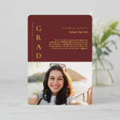 Fun Facts | Moderne eenvoudige aankondiging foto (Staand Voorkant)