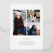 Fun Facts | Moderne eenvoudige aankondiging foto (Achterkant)