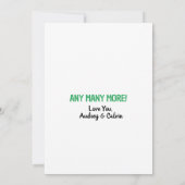 Fun Facts Né en 1974 Invitation d'anniversaire pla (Dos)