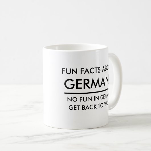 FUN FACTS OVER DUITSLAND FUNNY MUG KOFFIEMOK (Voorkant rechts)