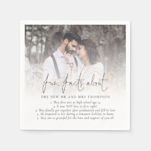 Fun Facts Passen getrouwd Photo Overlay Weddenscha Servet